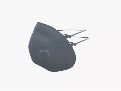 Face mask 3D model purchase