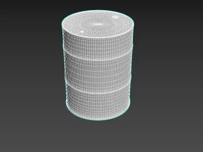 Arabic Old Oil Barrel  Free low-poly 3D model