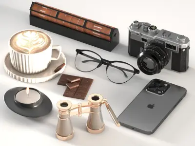 Decorative set 07 3D model