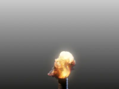 Explosion VDB Animated 3D model