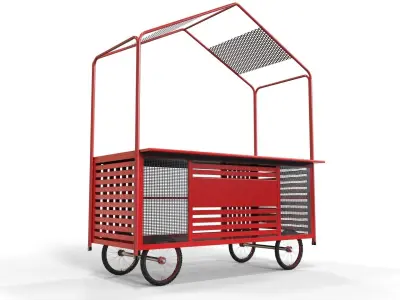 Cart Design Low-poly 3D model
