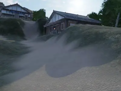 Coastal Village Overview 3D model purchase