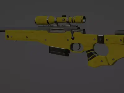 AWP-AWM Lapua 338 ARMA 2 DAYZ INSPIRED Low-poly 3D model