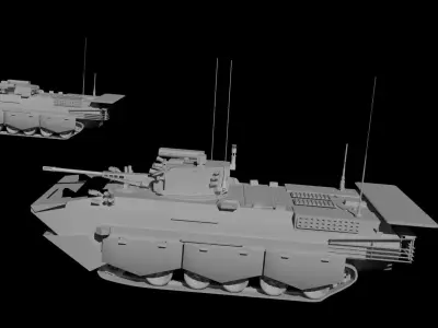  BMMP-1 amphibious infantry fighting vehicle 3D model