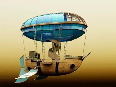 Airship  3D model buy