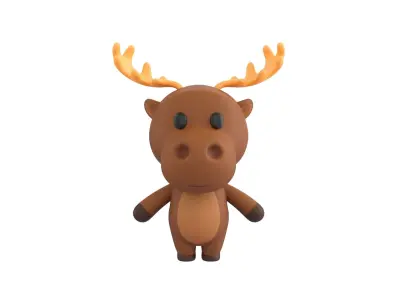 Character034 Moose 3D model