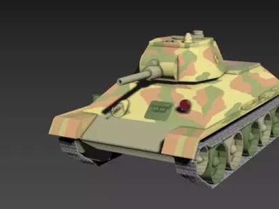 t-34 76 3D model