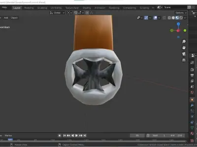 Low Poly Swords group of Free low-poly 3D model