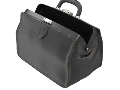 Doctors Black Bag Low-poly 3D model