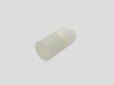Grenade launcher bullet for military games and war cg projects Low-poly 3D model