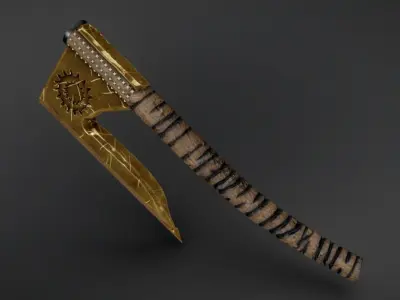 Viking Axe Low-poly 3D model