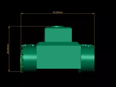 Cartoon Military Tank Toy Style 3D Printable Model 3D print model