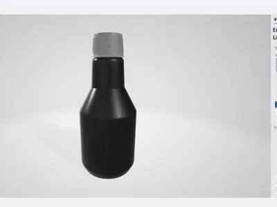 Product Mockup Bottle Oil 60ML 3D model