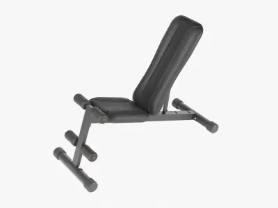 Exercise Utility Bench Low-poly 3D model