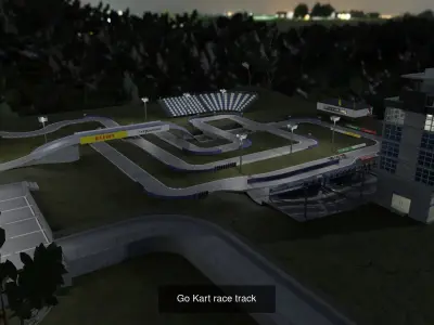 Racetrack and vehicles pack