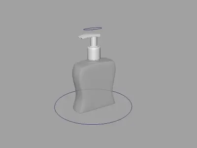 Hand Sanitizer Bottle Free low-poly 3D model