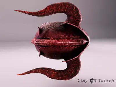 MEDIEVAL Inferno Helmet Low-poly 3D model