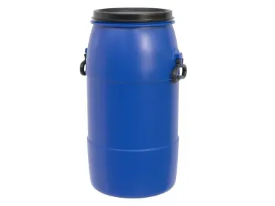 plastic barrel 01 3D model