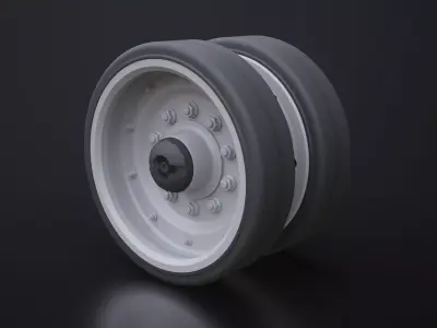 M1A2 Abrams Road Wheel Upgrade Heng Long 3D Print 3D print model