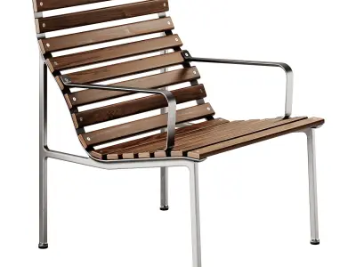 Traverse Lounge Chair with armrests by Hay 3D model