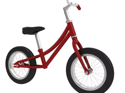 Mini Childrens Balance Bike 3D model purchase