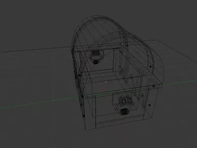 Rusty treasure chest Free 3D model