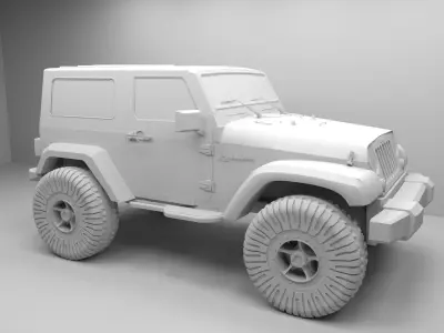 Jeep Wrangler Modified  3D model