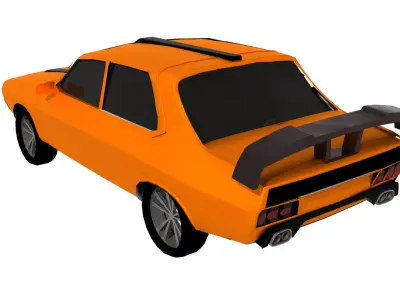 Sport muscle car Free 3D model