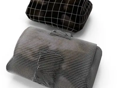 Mini Chest 02 - Low and High Poly versions Low-poly 3D model