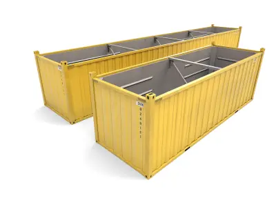 Open Top Containers 3D model