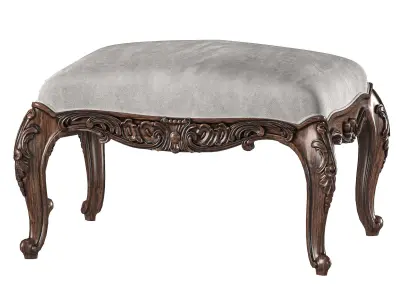 andrea fanfani bench and pouf 734 3D model