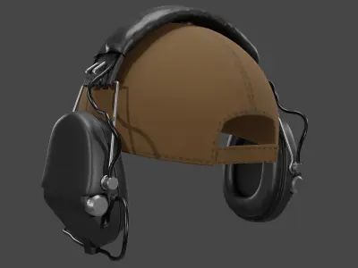 Z TAC Headset Military headphone 3D model