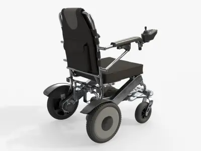 Lite powered folding wheelchair 3D model