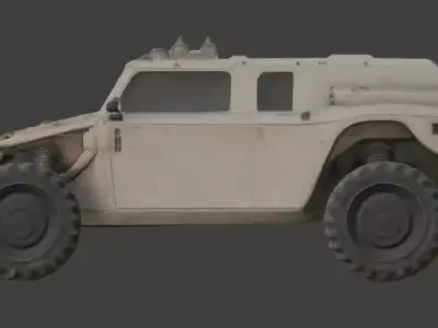 Rusted Apocalypse Desert Raider 3D Model Low-poly 3D model