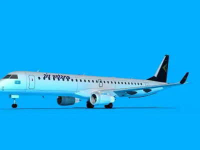 Embraer Emb-190 Air Astana 3D model