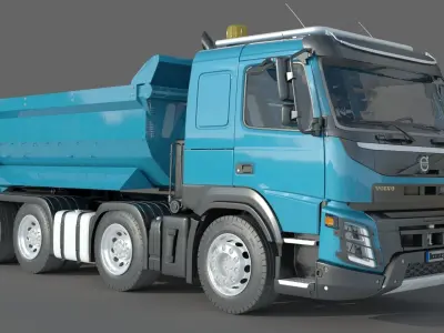 Volvo FMX 500 8x4 Billencs Dump Truck 3D model