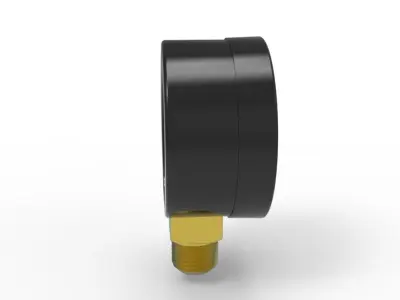pneumatic pressure gauge 3D model