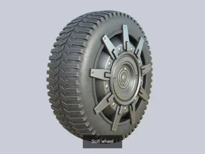 Scifi wheel collection 3D Model Pack purchase