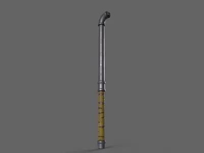 PBR Pipe Weapon V1d Low-poly 3D model