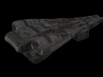 Starship Low-poly 3D model