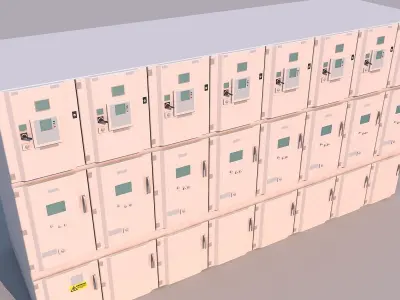 Equipment cabinet 3D model