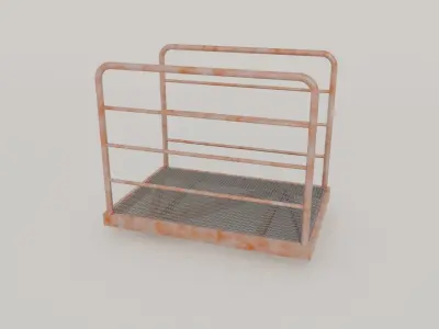 Rusty Old Catwalk segment 3D model