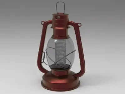 Old Lantern Low-poly 3D model