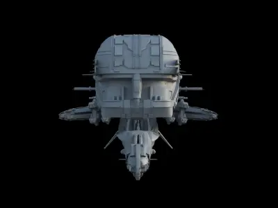 Alien ship 3D model purchase