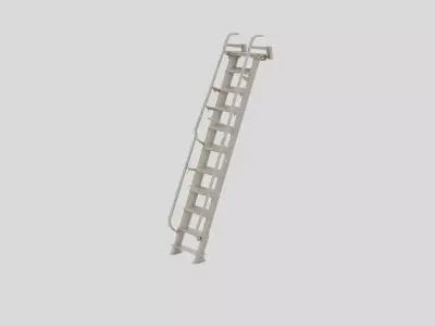 Industrial Factory Ladder Section for 3D print 3D model