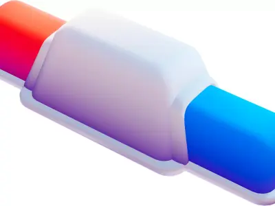 Lowpoly Police Siren 3D model shop