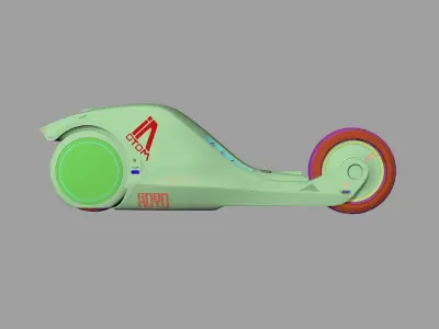 Concept motorcycle 3D model purchase