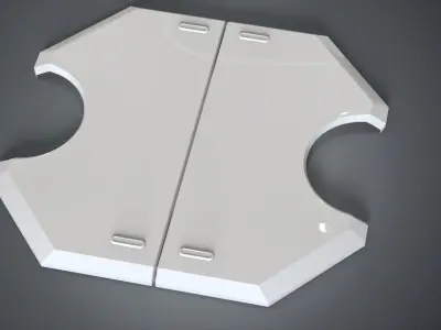 Sci-Fi Panels Kitbash pack Low-poly 3D model