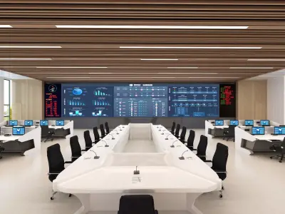 Control room Low-poly 3D model purchase