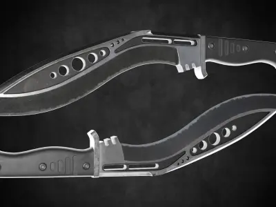 M48 Tactical Kukri Low-poly 3D model